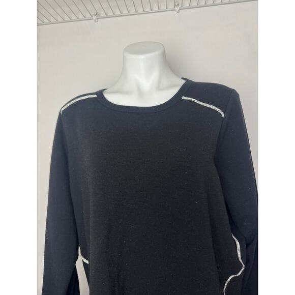 Torrid Black with Rhinestones Sweaters Size 3X - Picture 3 of 10